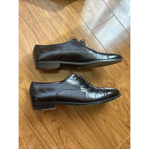 Salvatore Ferragamo Mens Padova Oxford Size 8.5 C Black Calfskin Dress Shoe main image 12